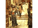 Jesus forbids the carrying of vessels through the Temple , from The Life of Jesus Christ by J.J.Tissot, 1899